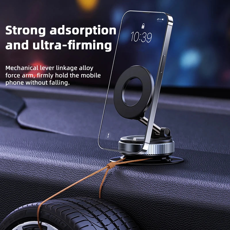 Support de Téléphone Magnétique pour Voiture – Rotation 360° & 3 Axes – Aimant Ultra Puissant