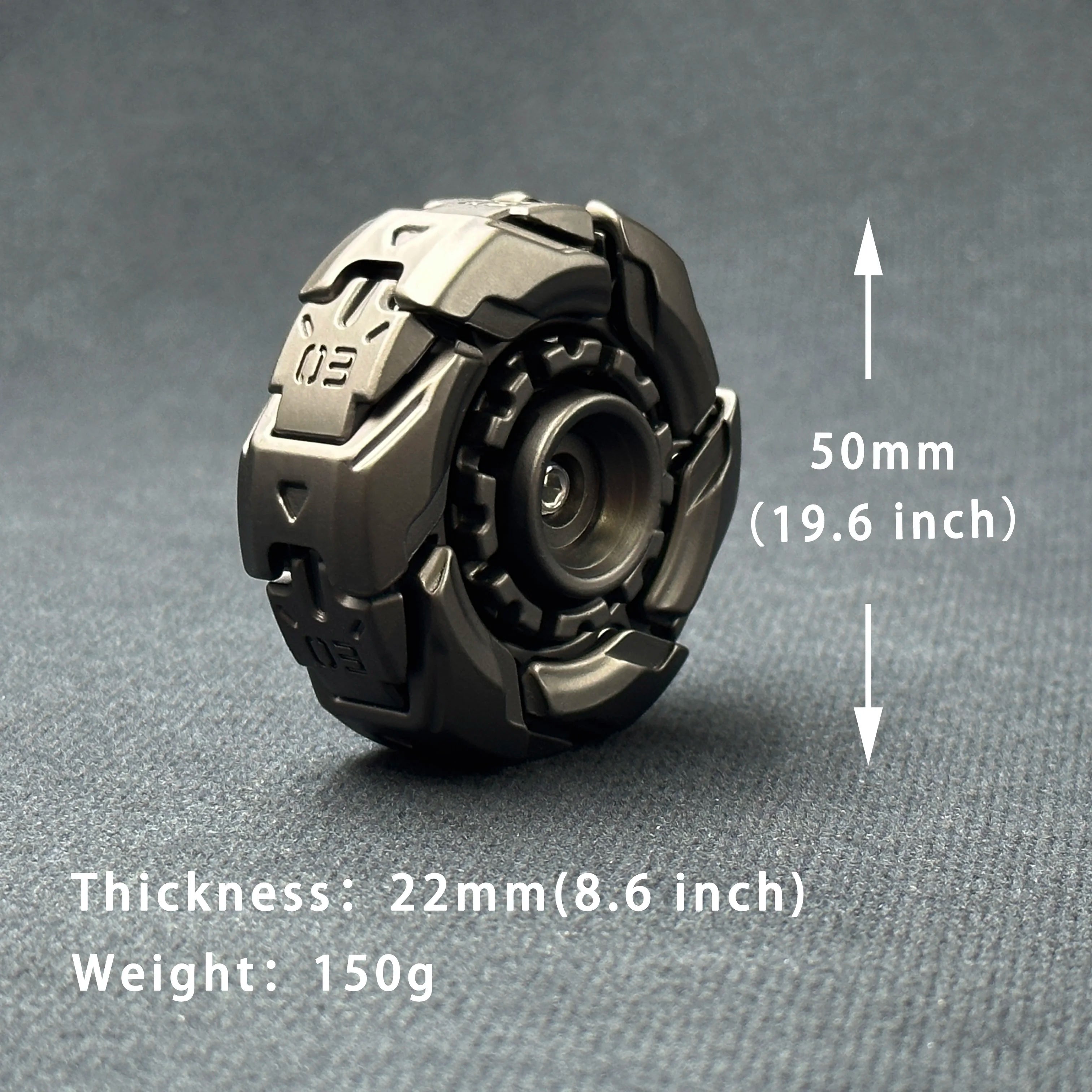 Fidget Sliders Armure ouverte Toupie Fidget jouets soulagement du stress pour adultes méta magnétique