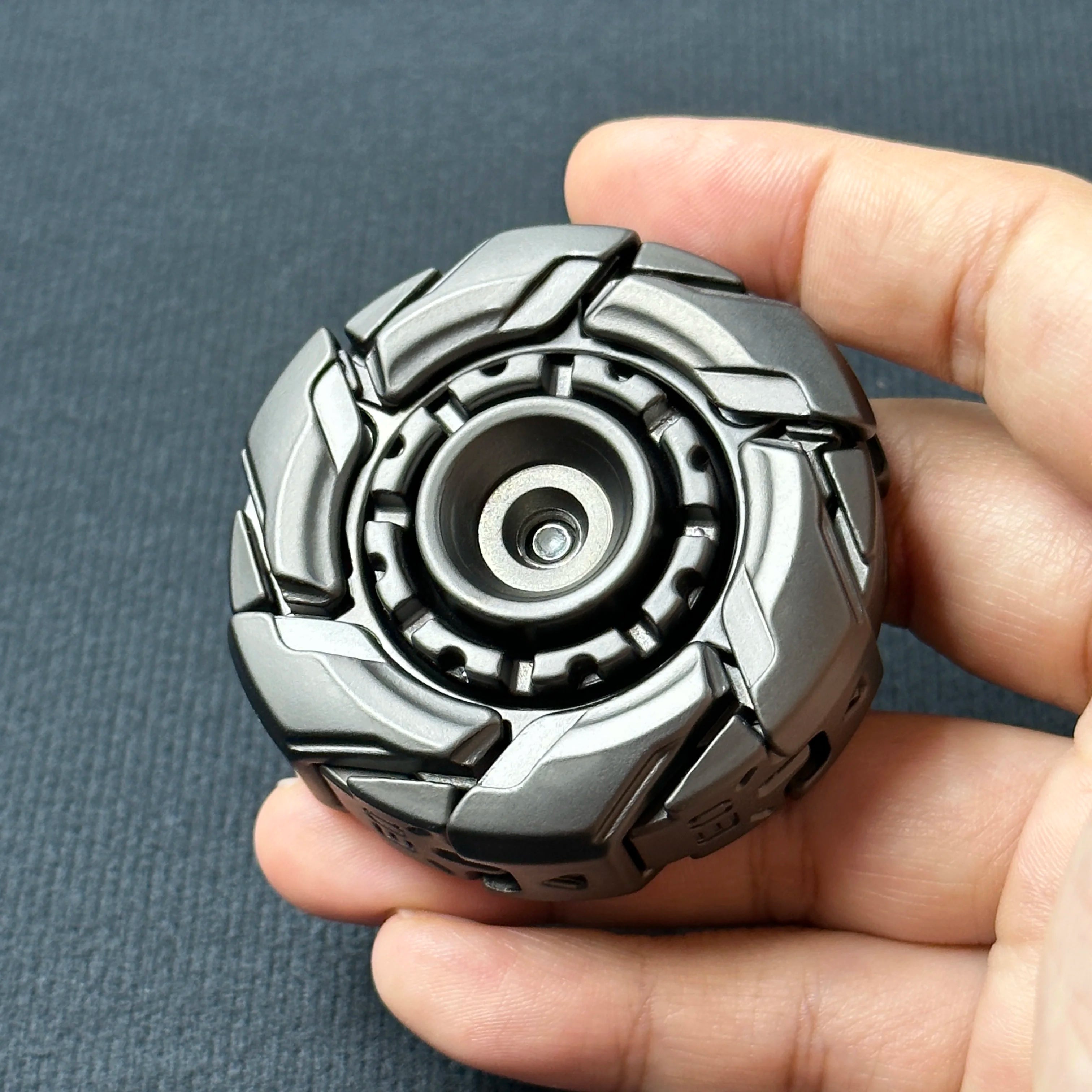 Fidget Sliders Armure ouverte Toupie Fidget jouets soulagement du stress pour adultes méta magnétique